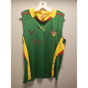 Puma Togolaise Sleeveless Tank Shirt Mens Sz XL Soccer Football Togo Rare Y2K